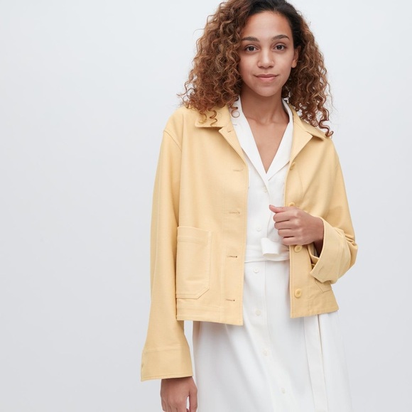 SOLD. UNIQLO Cropped Jacket with Patch Pockets - Picture 2 of 12